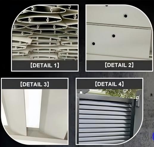 Aluminum louver fence panels, Aluminium gate panels supplier