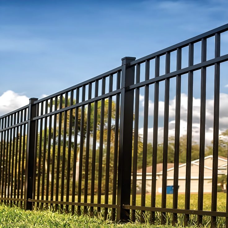 Ornamental steel fence panels