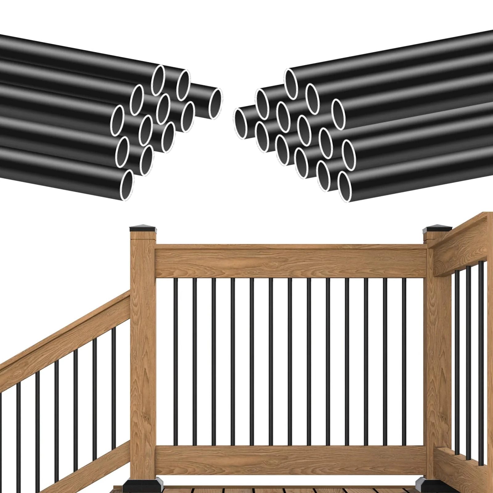 Aluminum Fence Balusters, Aluminum Railing and Posts Assembly