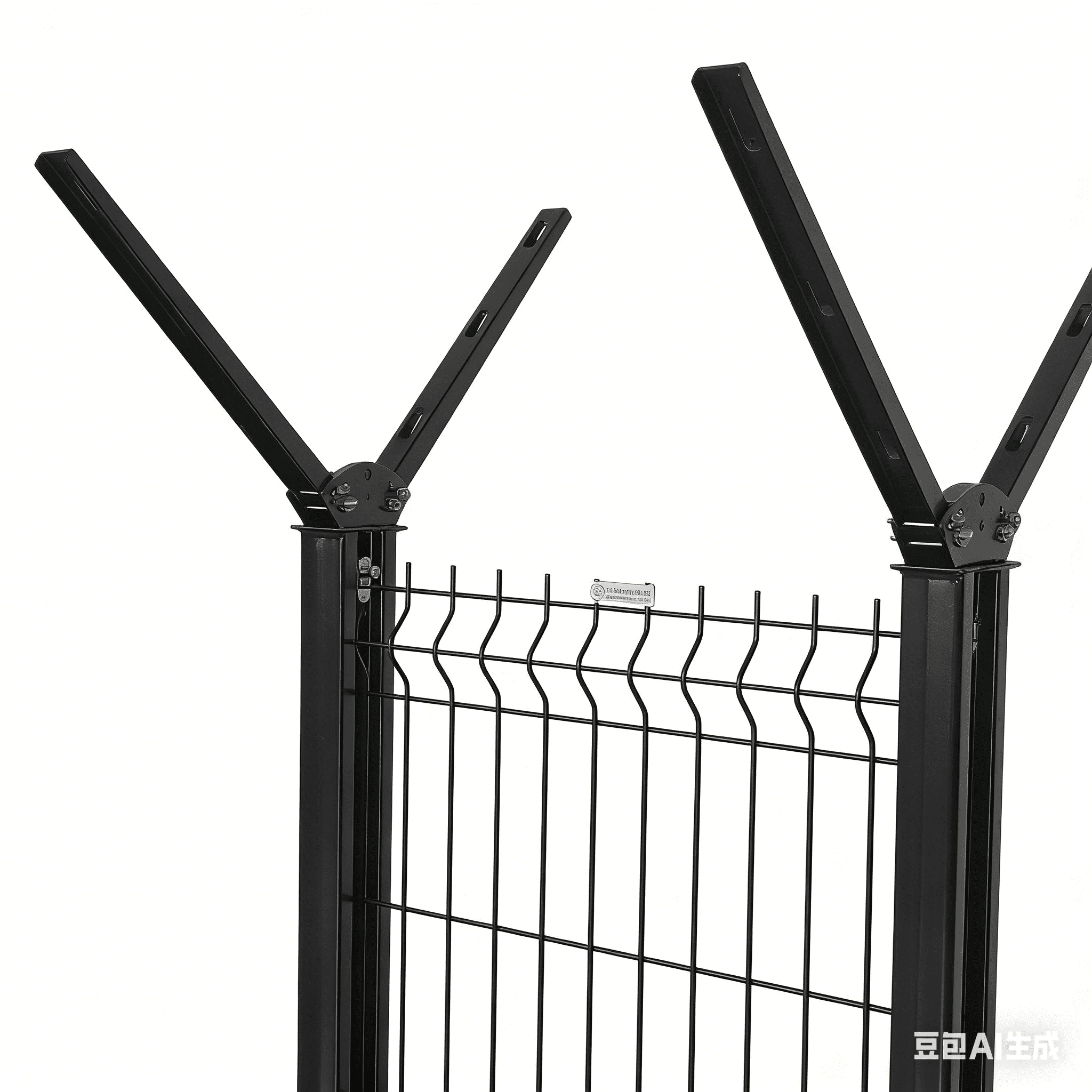 Anti-Climb Welded Mesh Fence with Y-Type Posts / High-Security Perimeter Fence