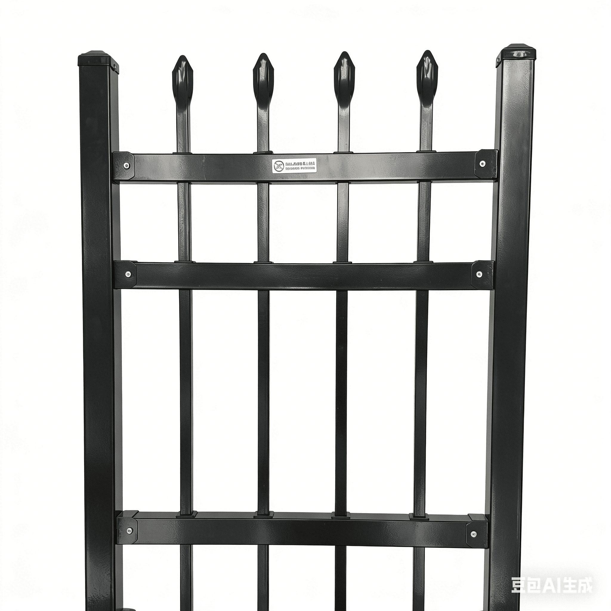 Spear-Tip Easy-Assembly Waterproof Ring Aluminum Railing / European Style Spear-Top Zinc Steel Fence - Image 3