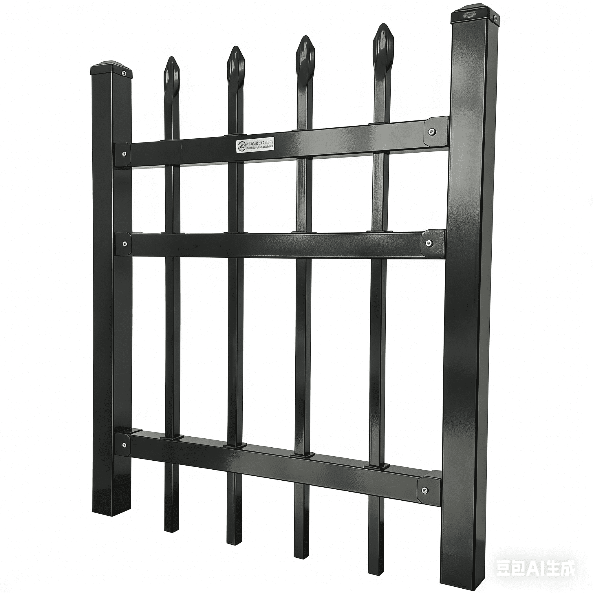 Spear-Tip Easy-Assembly Waterproof Ring Aluminum Railing / European Style Spear-Top Zinc Steel Fence