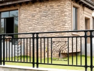 Powder-coated aluminum welded railings, Custom aluminum railing