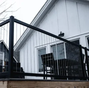 Stainless steel vertical cable railing