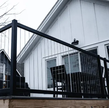 Stainless steel vertical cable railing