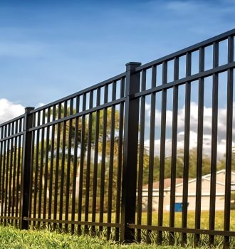Ornamental steel fence panels