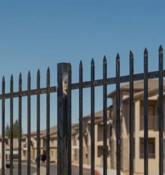 Round metal post, Round aluminum 3D fence post